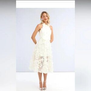 Helsi Camilla Sz. XS Floral Appliqué Halter Dress NWT